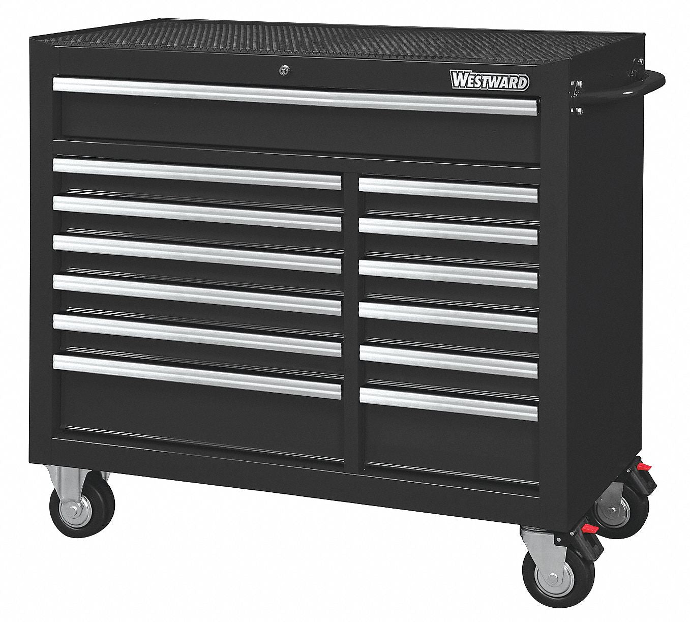 Rolling Tool Cabinet Black Heavy Duty