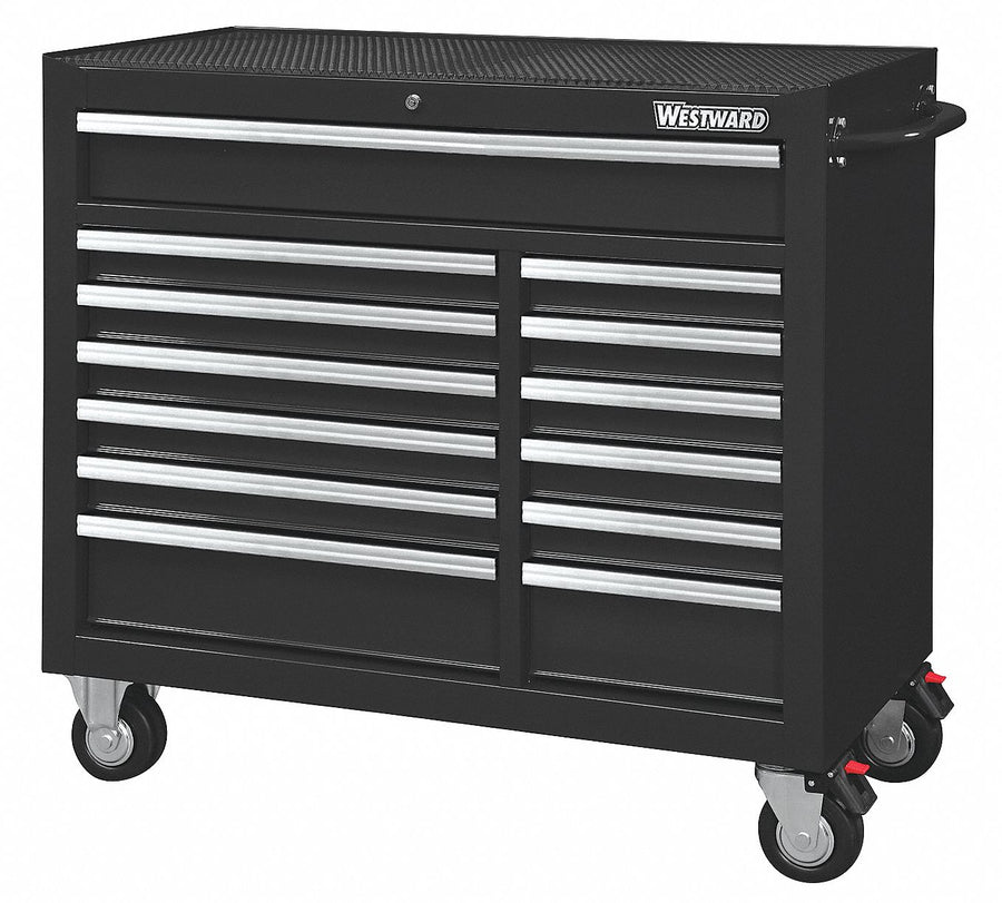 Rolling Tool Cabinet Black Heavy Duty