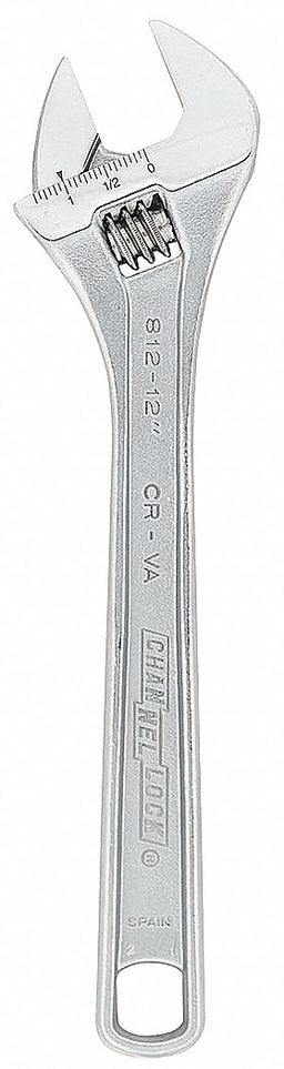 Adj. Wrench Steel Chrome Vanadium 12