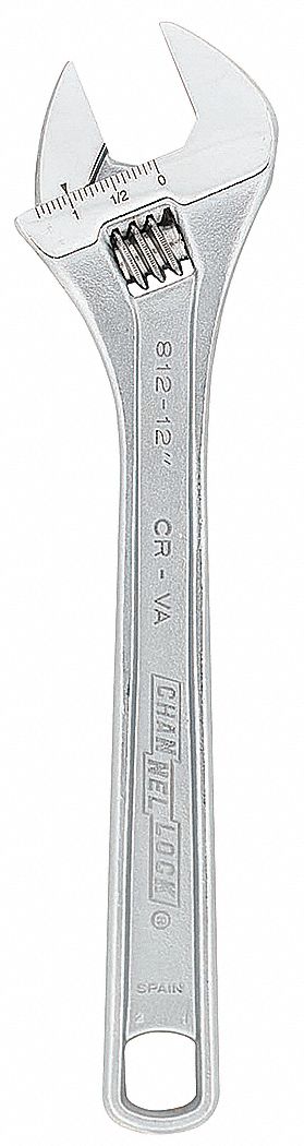Adj. Wrench Steel Chrome Vanadium 12
