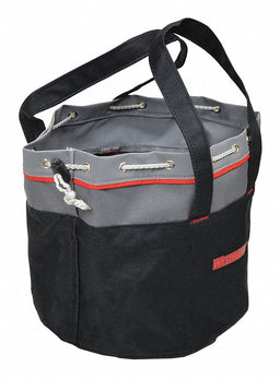 Bucket Bag Canvas Straight Wall Blk/Gray