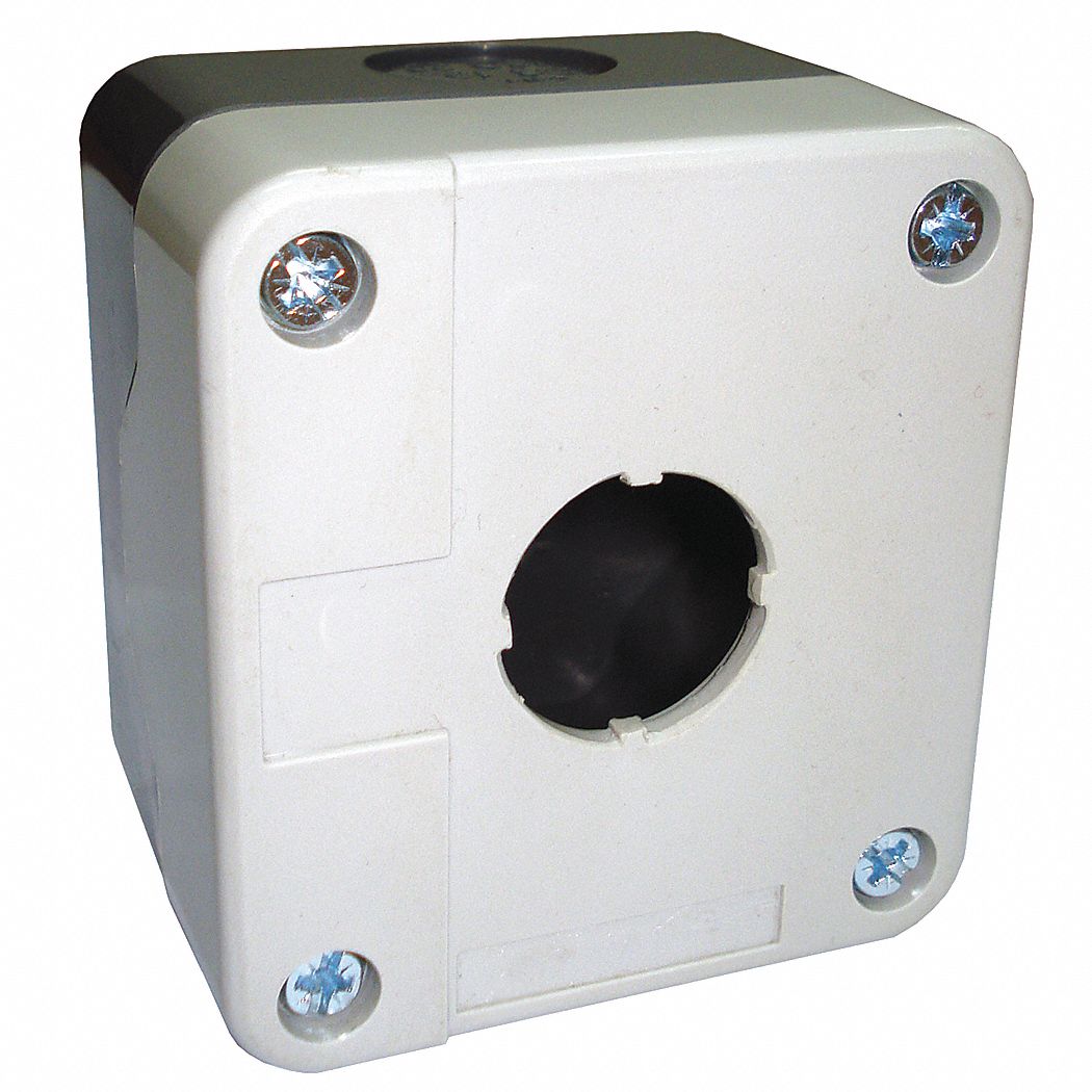 PushButtonEnclosure 22mm 1Hole Plastic