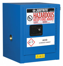 Haz Material Safety Cabinet 4 Gal Blue