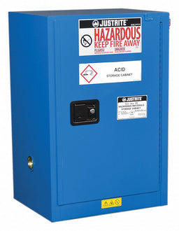 Haz Material Safety Cabinet 12 Gal Blue
