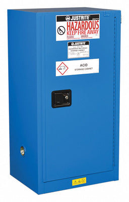 Haz Material Safety Cabinet 1 Shelf Blue