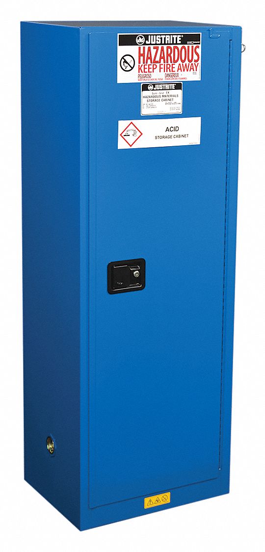 Haz Material Safety Cabinet 22 Gal Blue