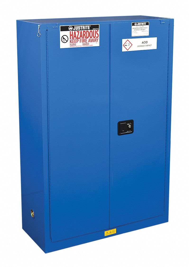 Haz Material Safety Cabinet 45 Gal Blue