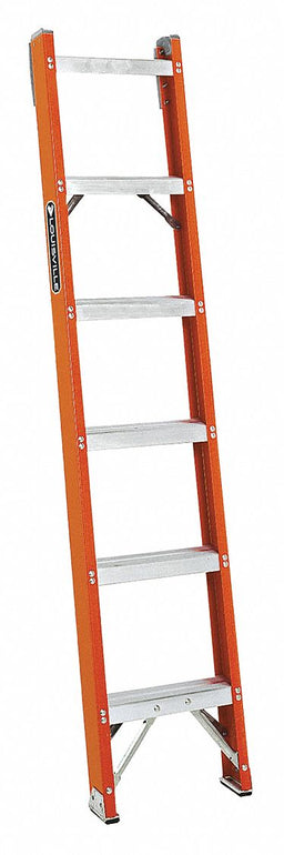 Straight Ladder 6 ft Fiberglass Natural
