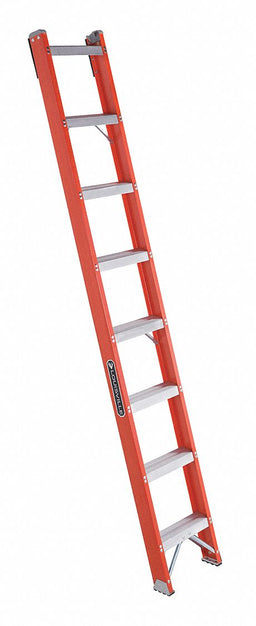 Straight Ladder 8 ft Fiberglass Natural