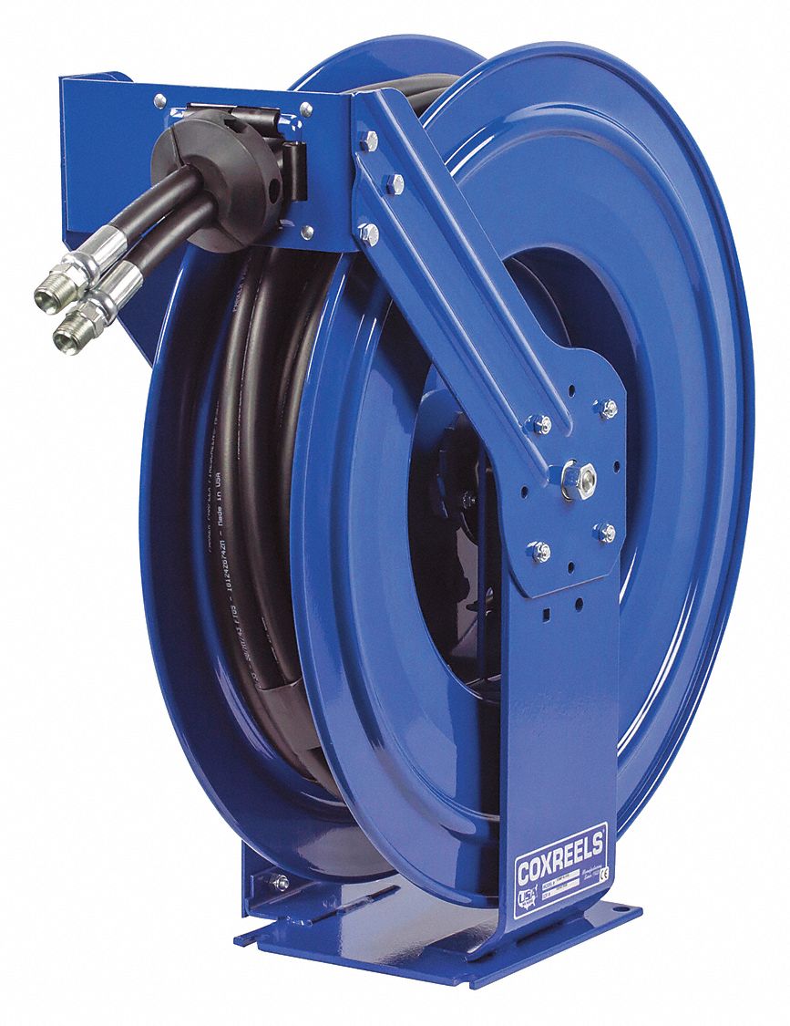 Dual Hydraulic Hose Spring Rewind Hose