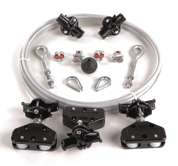 Rubber Rope Festoon Festoon System Kit 1/4 Rope L 20 Ft · Dimerc Industrial