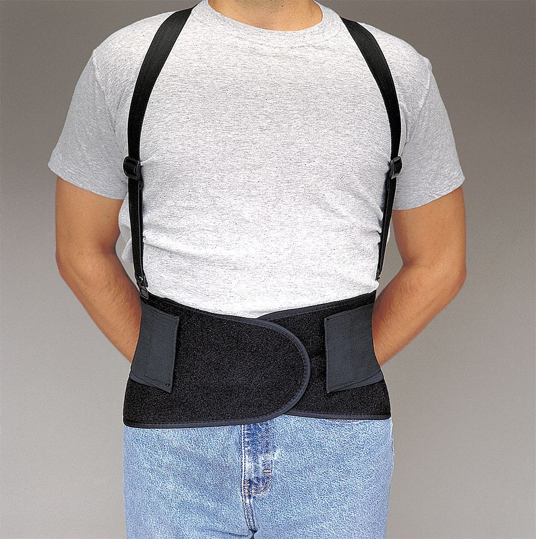 Back Support Black Elastic M