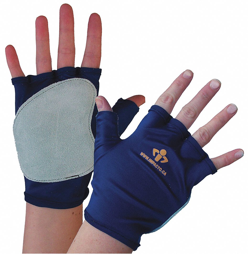 Impact Gloves M Bl/Gr Fingerless PR