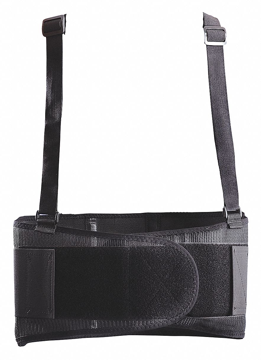 Back Support Black Polyester 2XL