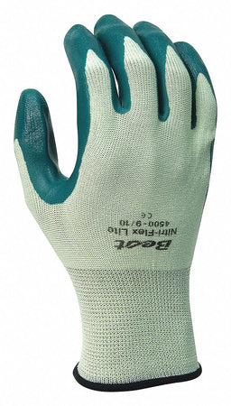 D1517 Coated Gloves Green 6 PR