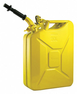 Gas Can 5 gal Yellow Include Spout
