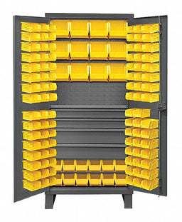 Bin Cabinet Gray 78 x36 x24 120YllwBns