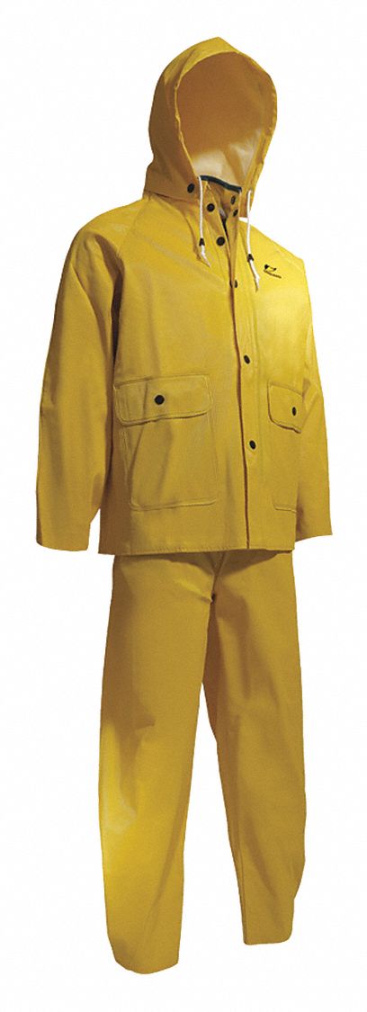 Rain Suit w/Jacket/Bib Unrated Yellow L