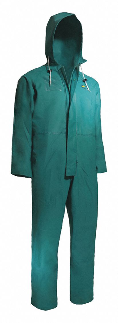 Rain Coverall Unrated Green 3XL