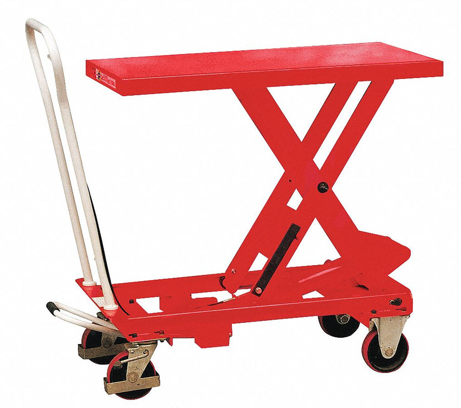 Scissor Lift Cart 1760 lb Steel Fixed
