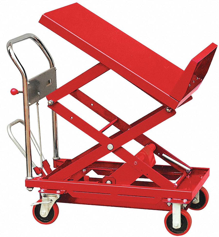 Scissor Lift Cart 400 lb Steel Tilt