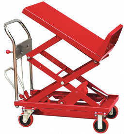 Scissor Lift Cart 600 lb Steel Tilt