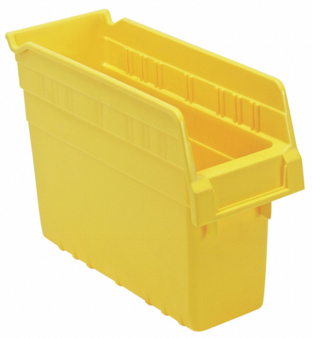 G7026 Shelf Bin Yellow Polypropylene 8 in