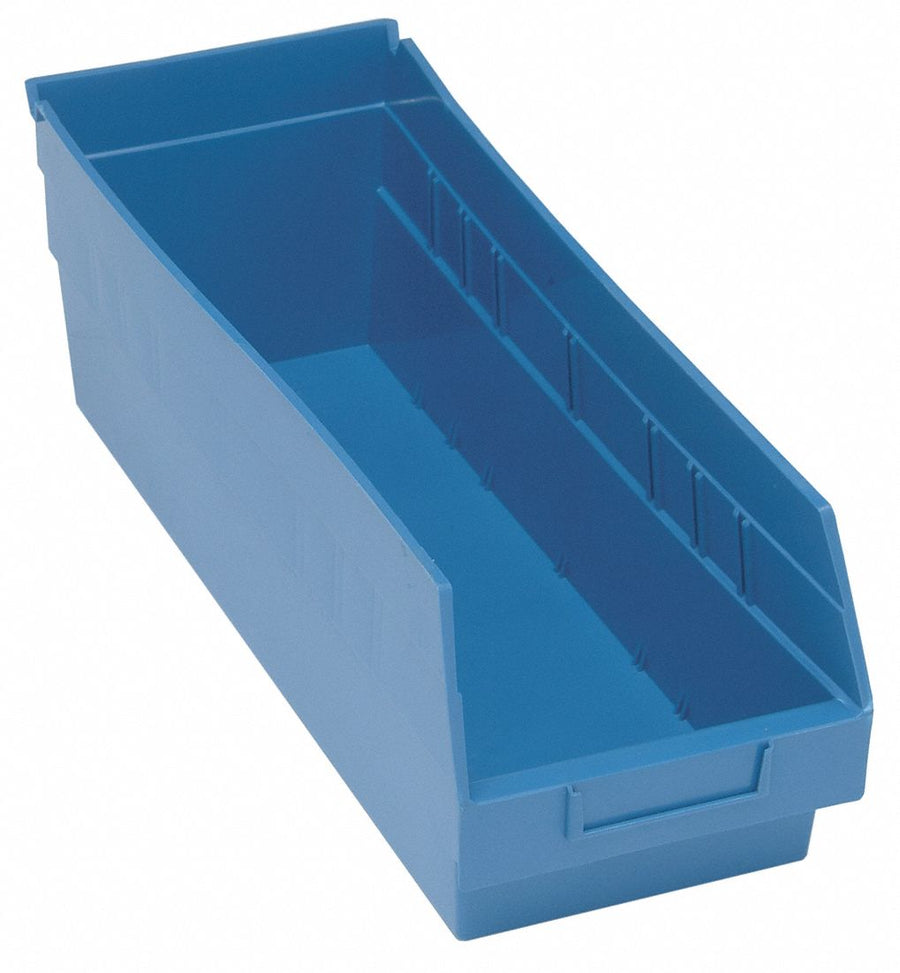 G7029 Shelf Bin Blue Polypropylene 8 in