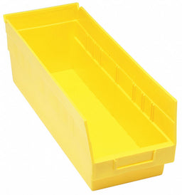G7029 Shelf Bin Yellow Polypropylene 8 in