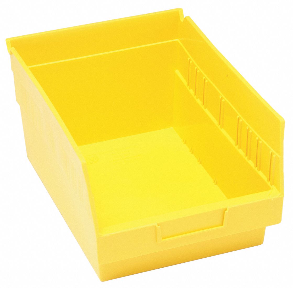 G7032 Shelf Bin Yellow Polypropylene 8 in