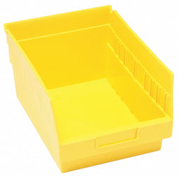 G7032 Shelf Bin Yellow Polypropylene 8 in