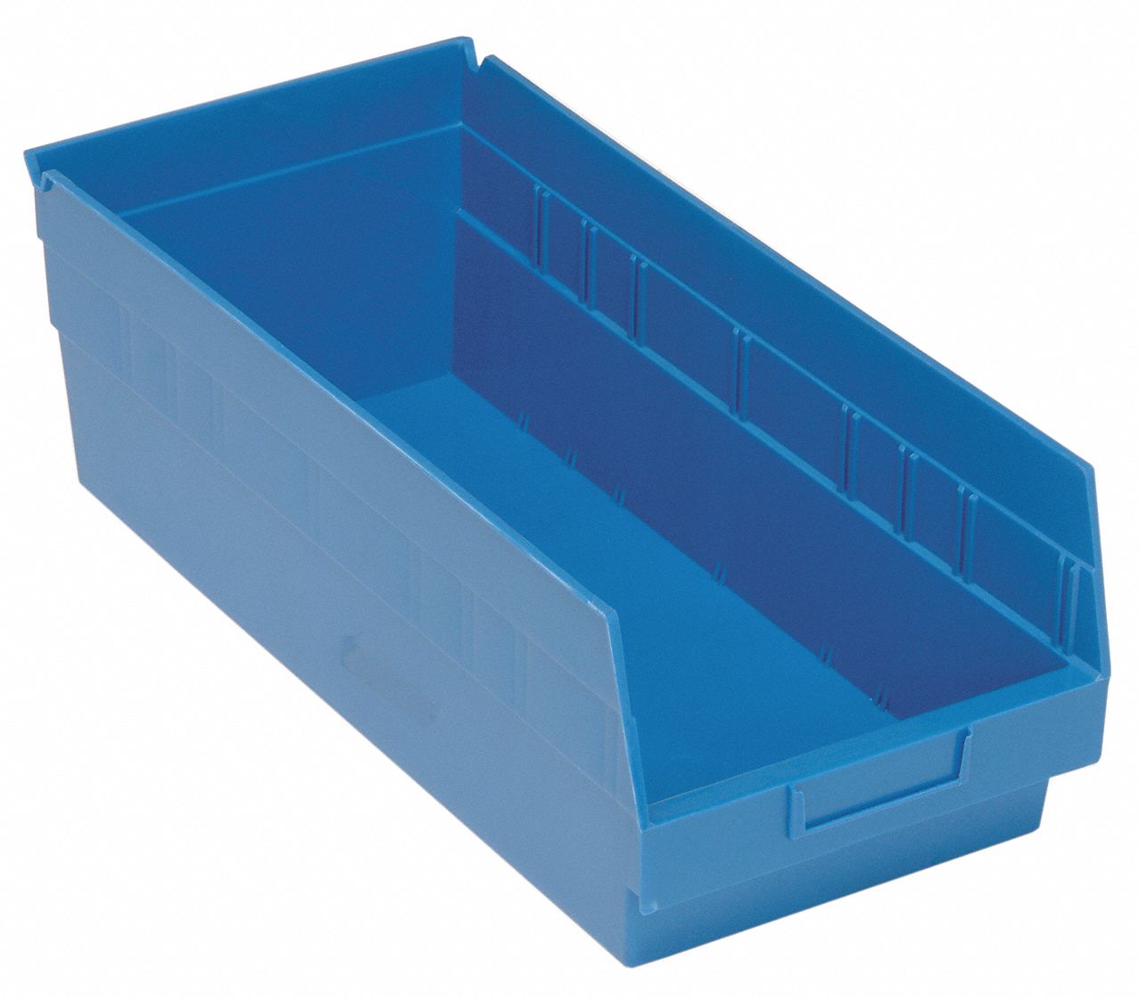 G7033 Shelf Bin Blue Polypropylene 8 in
