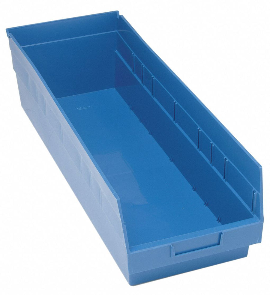G7036 Shelf Bin Blue Polypropylene 8 in
