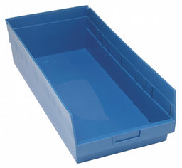 G7037 Shelf Bin Blue Polypropylene 8 in