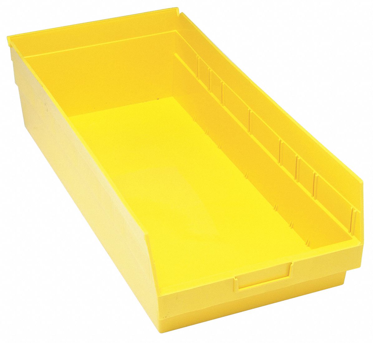 G7037 Shelf Bin Yellow Polypropylene 8 in