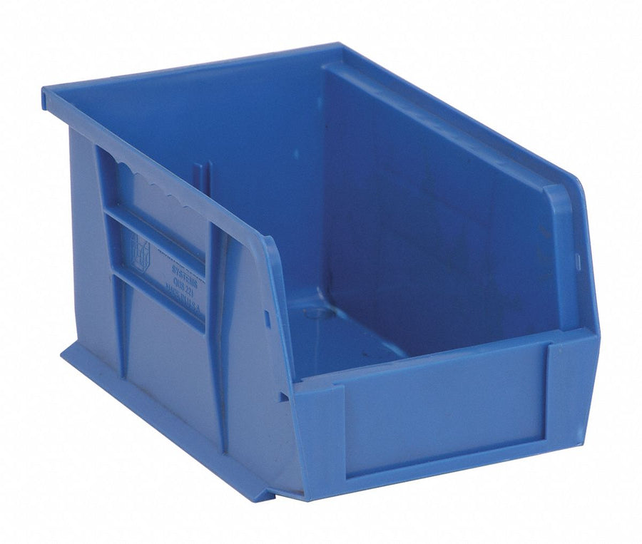 G7039 Hang and Stack Bin Blue PP 5 in
