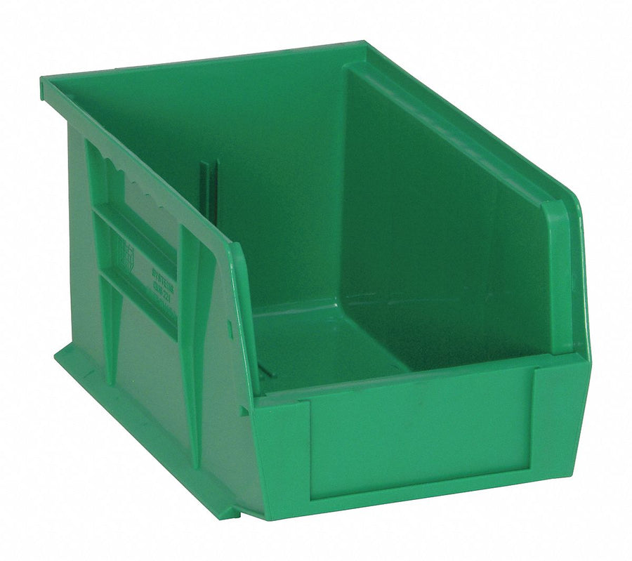 G7039 Hang and Stack Bin Green PP 5 in