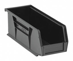 E1526 Hang and Stack Bin Black PP 4 in