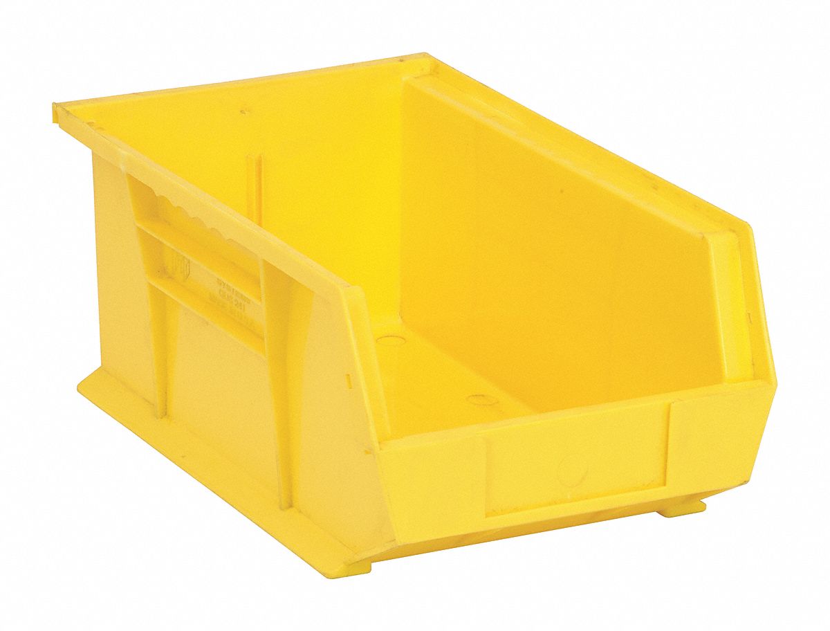 G7040 Hang and Stack Bin Yellow PP 6 in