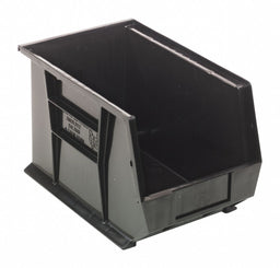 G7041 Hang and Stack Bin Black PP 8 in