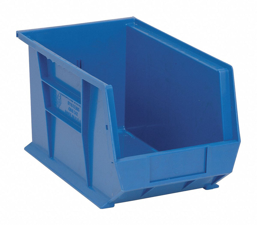 G7041 Hang and Stack Bin Blue PP 8 in