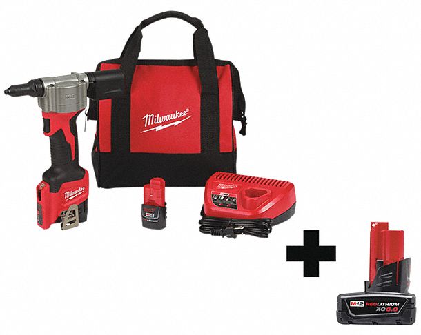 Rivet Tool Kit 12V Cordless 10-3/4 H