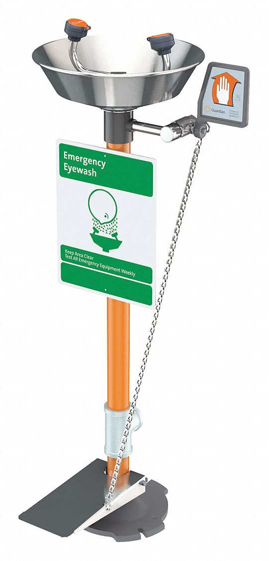 Ped Mtd Emergency Eye Wash