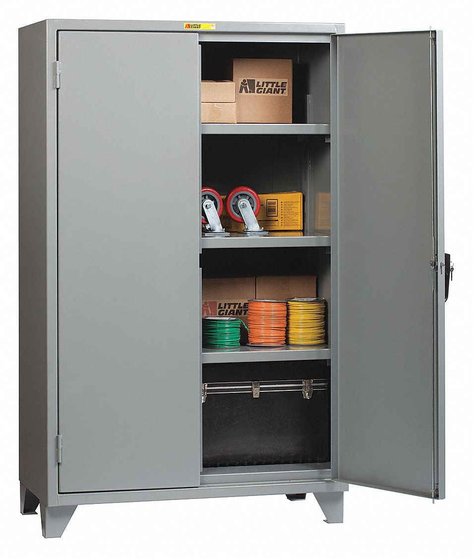 Storage Cabinet 78 x48 x30 Gray 3Shlv