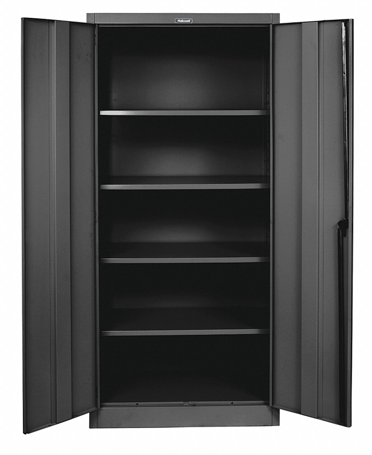 Storage Cabinet 72 x36 x24 Black 4Shlv