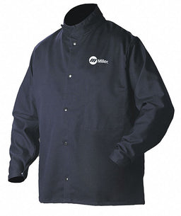 Welding Jacket Navy Cotton/Nylon S