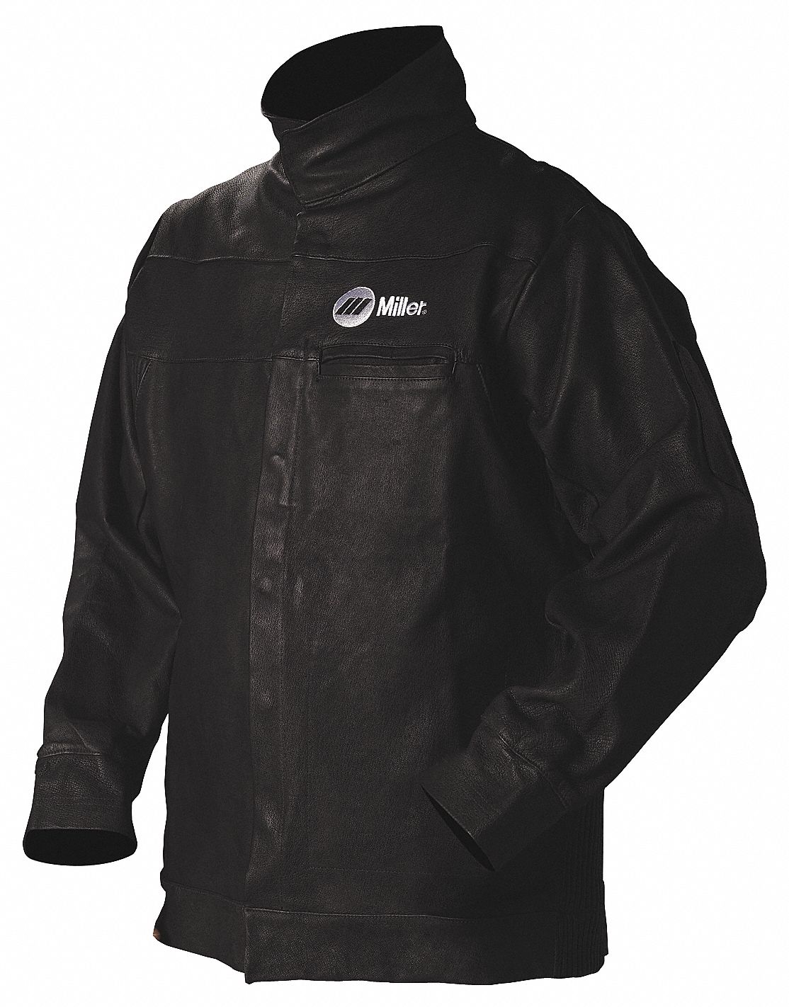 Jacket Black Pigskin Leather Large
