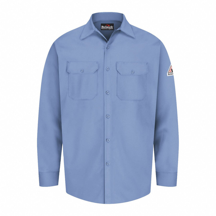 G7306 FR Long Sleeve Shirt Button Blue 2XL L