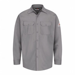 G7306 FR Long Sleeve Shirt Button Gray XL