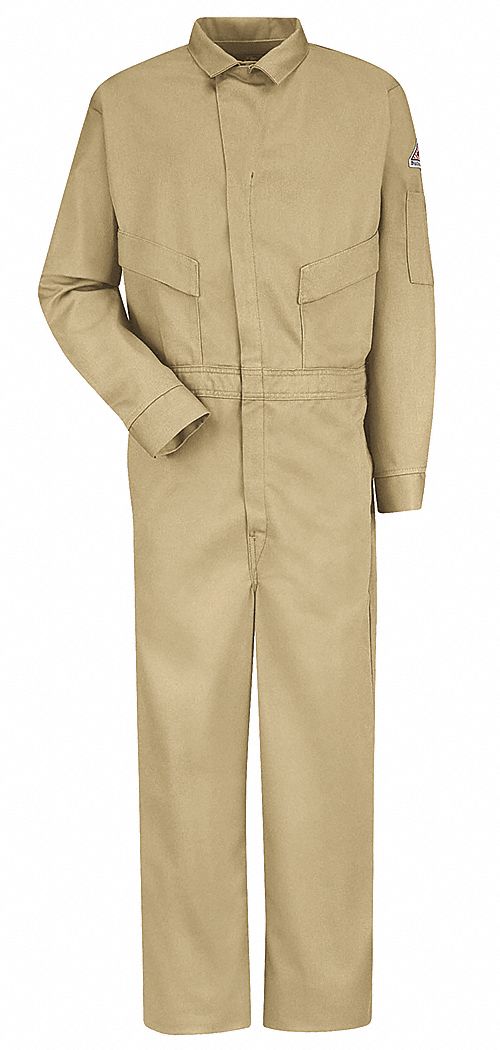 G7298 Resistant Coverall Khaki 52 In Tall
